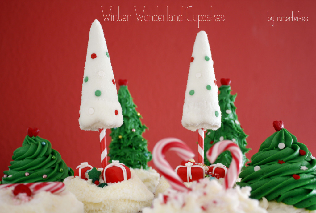 Weihnachts Winter Wunderland: Cupcakes + wie mache ich Weihnachtsbaum Cupcakes