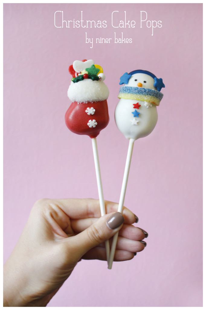 Christmas Tree Stocking Snowman Cake Pops