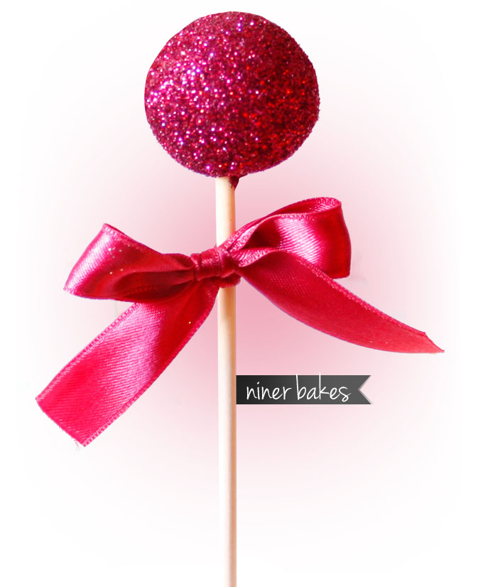 Glitter Sparkling Cake Pops - Festive