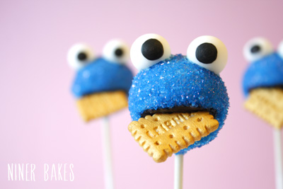 Cookie Monster Cake Pops - A Thief Who Stole The Iconic Golden Leibniz Cookie