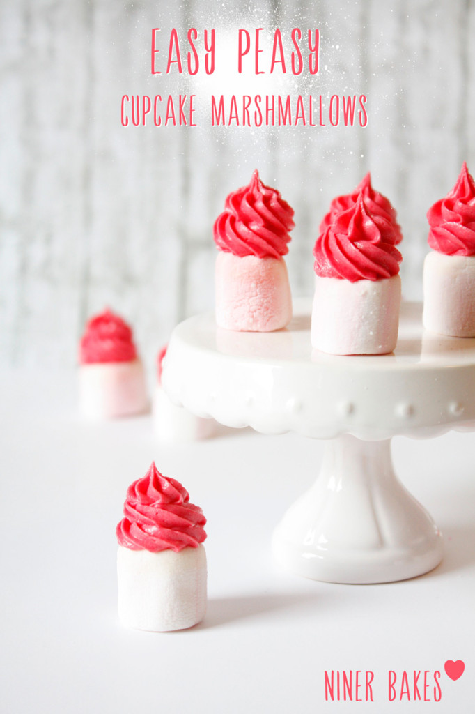 Easy Peasy: Niedlich kleine Cupcake Marshmallows mit leckerem buttercreme Frischkäse frosting Rezept