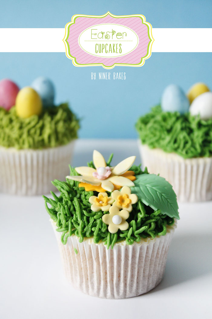 Frohe Ostern Dessert Idee: Osternest Cupcakes mit Ostereiern