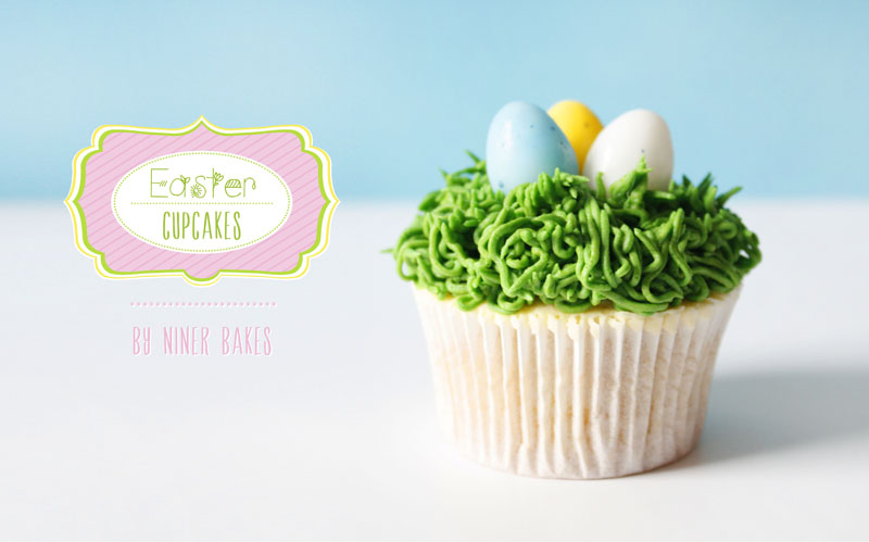 Frohe Ostern Dessert Idee: Osternest Cupcakes mit Ostereiern