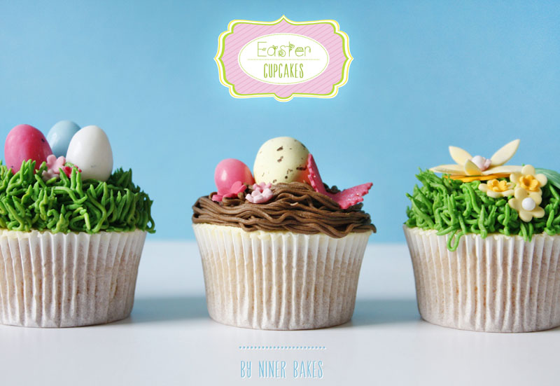 Happy Easter Treats: Easter Nest Cupcakes with Easter Eggs