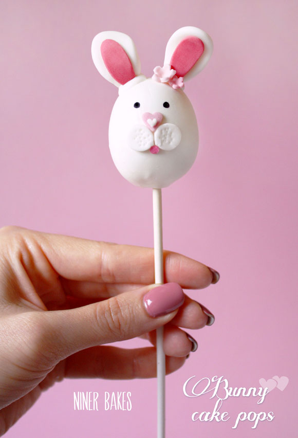 easter bunny cake pops - how to - by niner bakes 