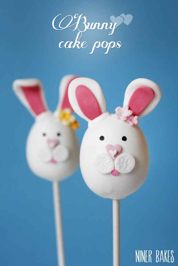 osterhasen cake pops - hasen cake pops - tutorial - niner bakes