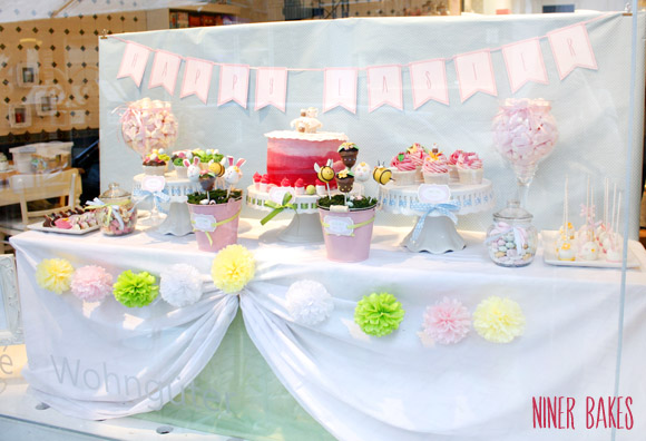 oster frühlings candy bar - sweet table - niner bakes