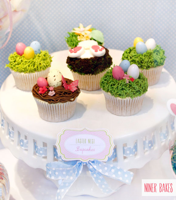 easter spring candy bar - sweet table - niner bakes