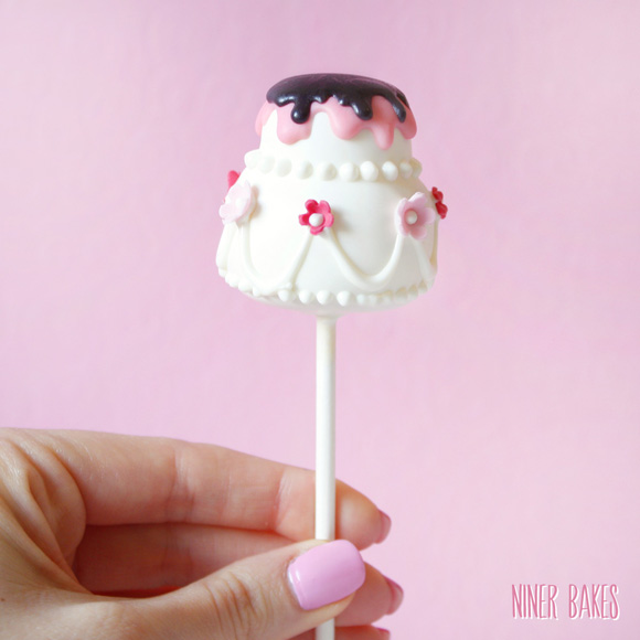 Zweistöckige Hochzeitstorten Cake Pops - mit Tutorial von niner bakes