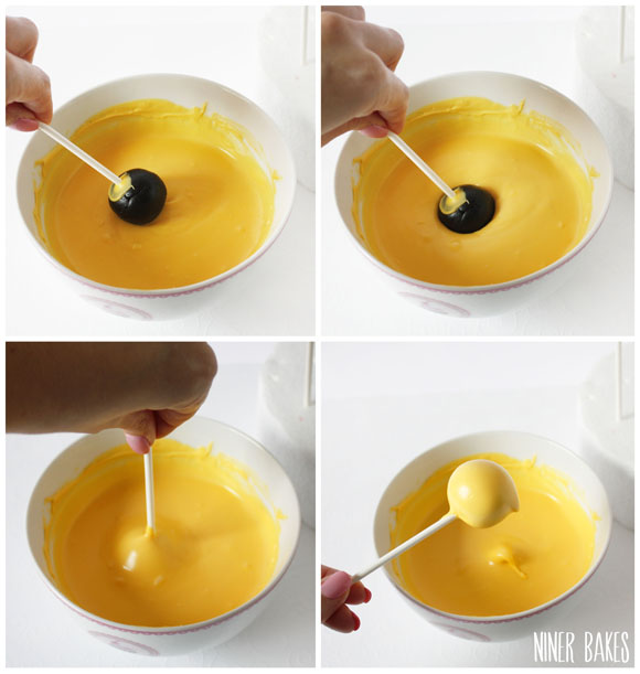 tutorial on how to make smiley cake pops by niner bakes