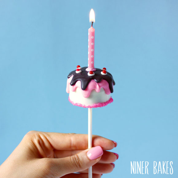 Birthday Cake - Cake Pops - Geburtstagstorten Cake Pops Anleitung Tutorial by niner bakes