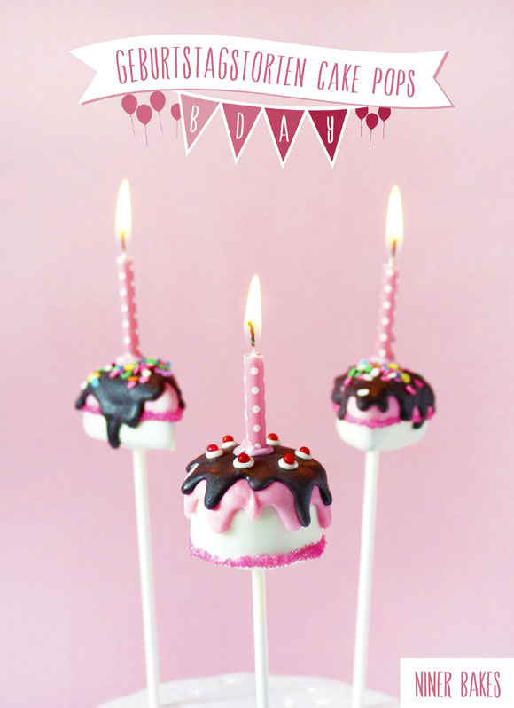 geburtstagstorten cake pops von niner bakes mit Anleitungsfotos