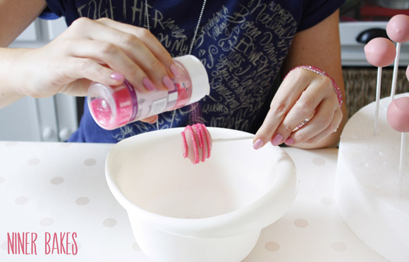 sprinkles on top of cake pop 1s