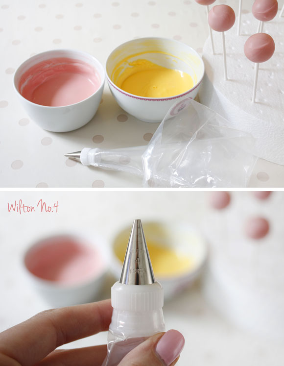 Adding candy melts to icing bag - swirl cake pops