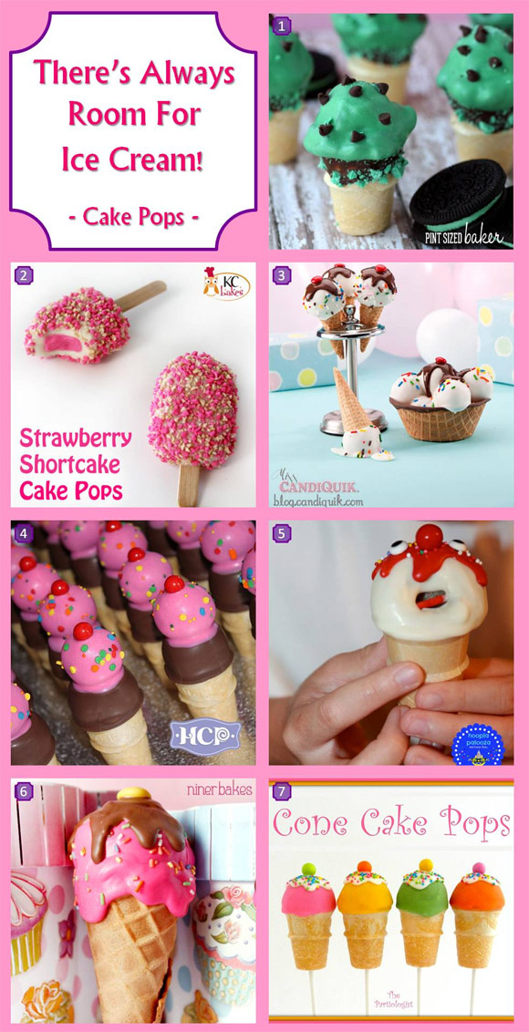 Ice Cream Scoop Cake Pops - Moms & Munchkins