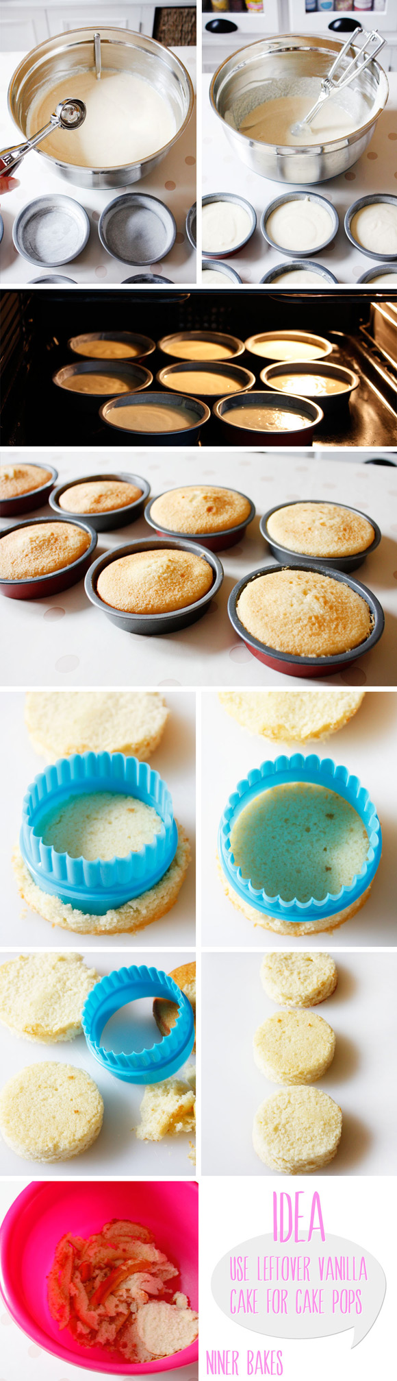 step by step 2 - vanilla cake with cookie dough layer and vanilla frostin_eng
