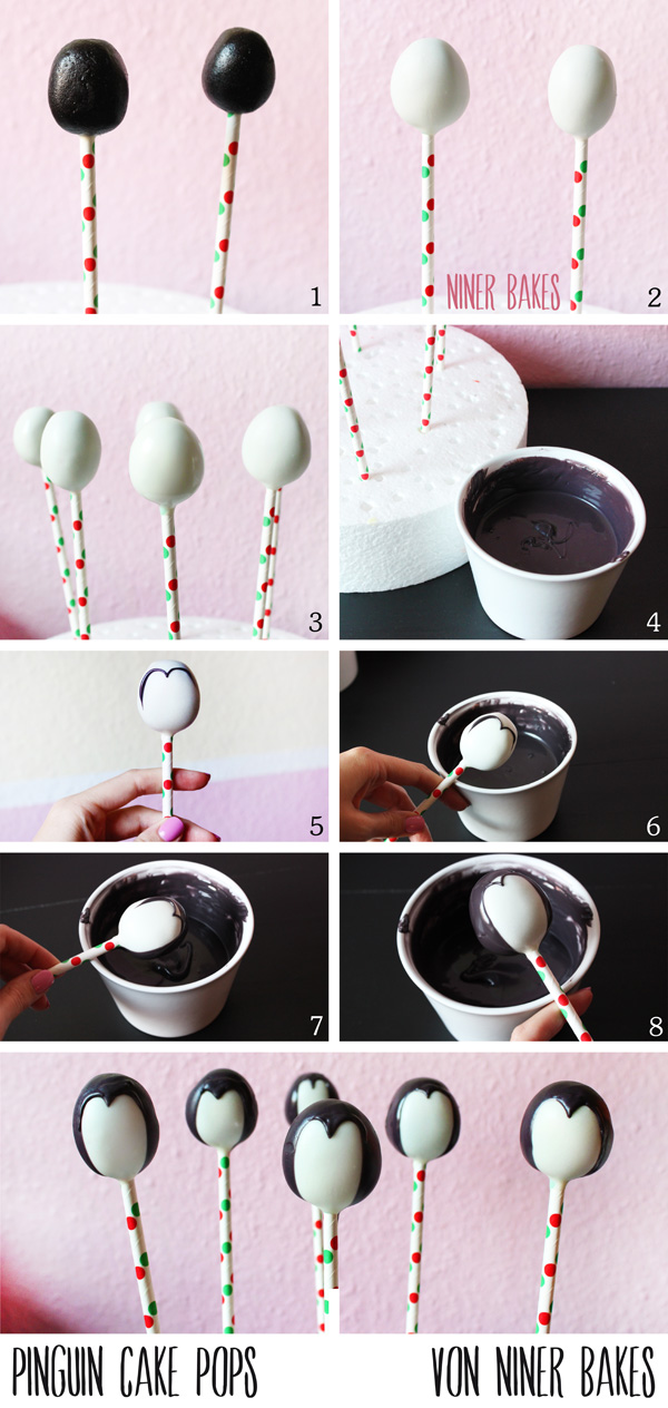 Wie mache ich Pinguin Cake Pops - von niner bakes