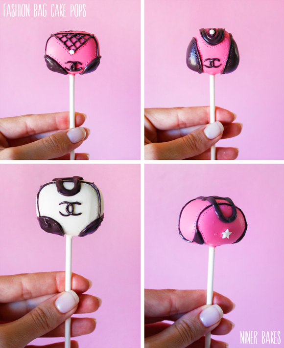 Handbag Fashion Chanel Cake Pops tutorial - by niner bakes