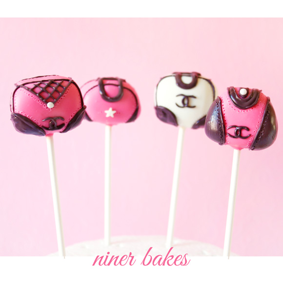 Handbag Fashion Chanel Cake Pops tutorial - by niner bakes