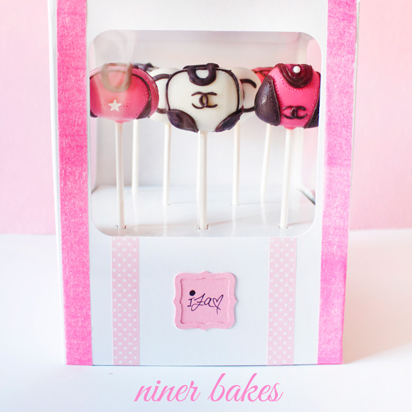 Handbag Fashion Chanel Cake Pops tutorial - by niner bakes