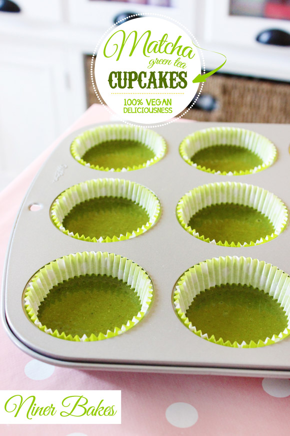 Vegan Green Tea Matcha Cupcakes Recipe - by niner bakes - How Matcha Green Can you get