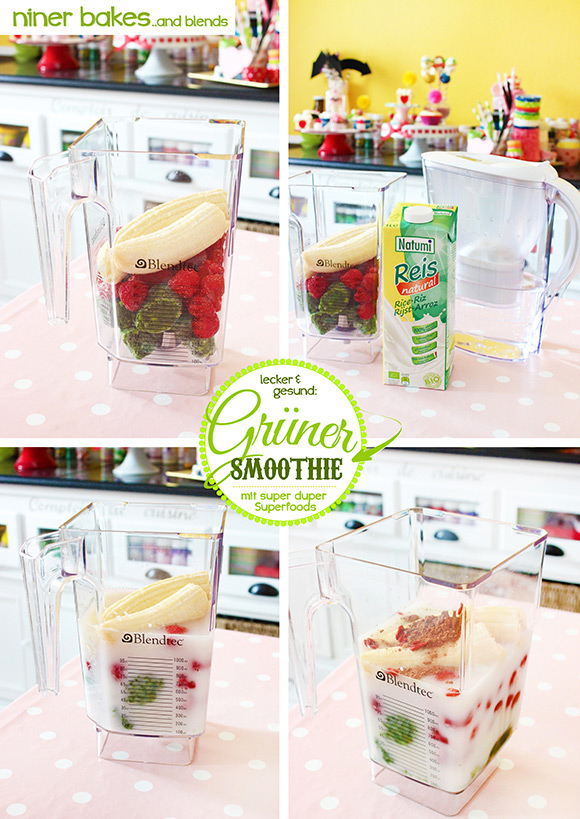 Super Grüner Smoothie, Rezept von niner bakes, niner blends