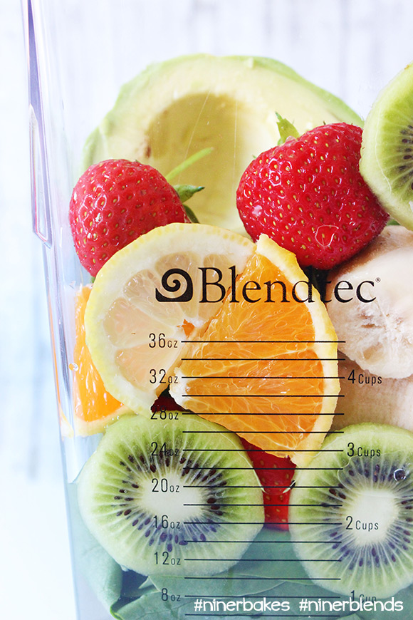 The formula to get your green on - Green Smoothies for beginners, easy recipes, testimony from niner bakes, niner blends. How to make green smoothies with your Blendtec, best blender in the world.