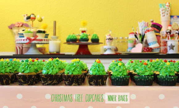 christmas weihnachts christmastree cupcakes tutorial - niner bakes