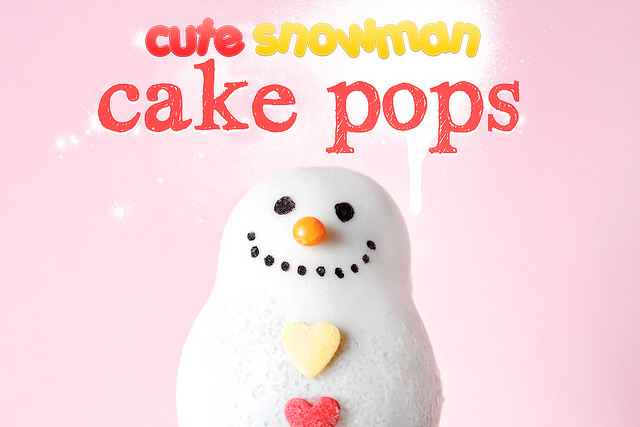 Cute and Lovely Christmas Snowman Cake Pops by niner bakes