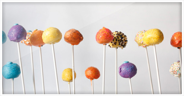 Cake Pops in mexikanischen „Piñata“ Farben