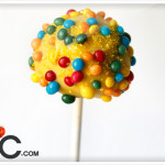 summer yellow cake pops