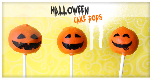 Halloween Pumpkin Cake Pops and Candy Corn Cake Bites