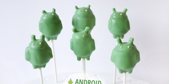 Cute robot Google Android Cake Pops