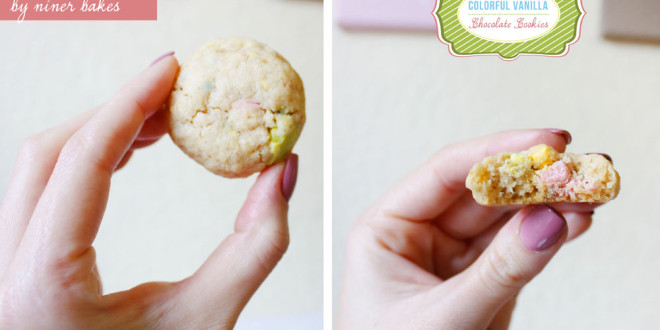 New Year’s Tiredness? These Colorful Vanilla Chocolate Chip Cookies can help!
