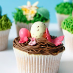 Happy Easter Treats: Easter Nest Cupcakes with Easter Eggs