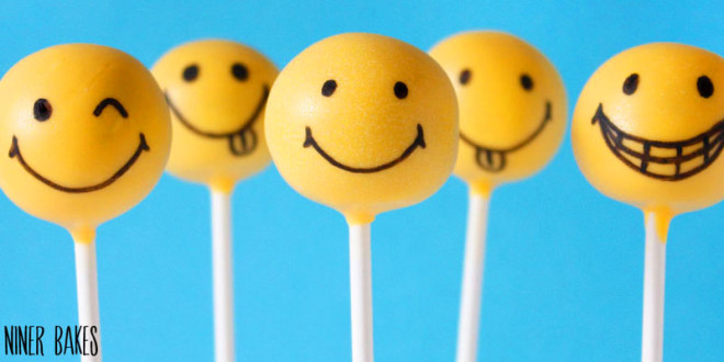 Happy Faces Guaranteed How To Make Smiley Cake Pops Niner Bakes