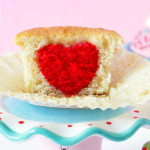 Heart in a cupcake: Heart Surprise in a Cupcake tutorial by niner bakes