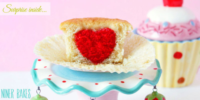 {I Love You, Mama, Any Time of Year} Heart in a Cupcake Surprise