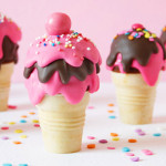 National Ice Cream Day - niner’s Ice Cream Cone Cake Pops Tutorial