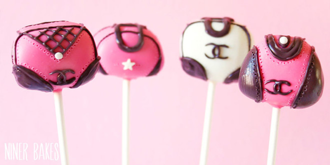 {Tutorial} How to make Chanel Handbag Cake Pops