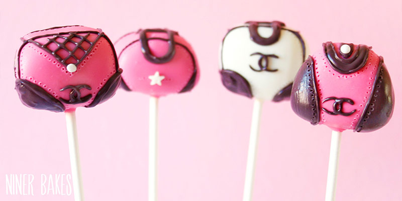 Tutorial} How to make Chanel Handbag Cake Pops